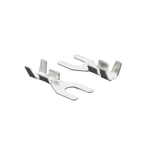 Bloc de bornes de type fourche en Y, 0,4 mm, en laiton étamé, pour l'électronique et l'ingénierie électrique, 7000 unités en rouleau - Product Image 1