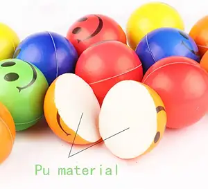 5 разных цветов Улыбка смешное лицо ПУ стрессовый мяч счастливая улыбка лицо антистрессовые пенные мячи для мягких игрушек 6,3 см/2,5 дюйма