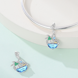 फैशन जेलीफ़िश के आकार 925 स्टर्लिंग सिल्वर ब्रेसलेट पेलेंट रंगीन हार आकर्षण डिय गहने - Product Image 4