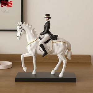 पशु आभूषण मूर्तिकला राल मूर्ति घोड़े की सफलता के अर्थ के साथ पशु आभूषण मूर्तिकला का घोड़ा - Product Image 1