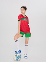 Vêtements de football marocain de haute qualité pour enfants Kit d'entraînement à séchage rapide avec short de maillot de football à manches courtes Style d'équipe de match