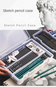 Vente en gros de kit d'art de grande capacité pour étudiants coque en plastique avec peinture de <span class=keywords><strong>croquis</strong></span> au crayon de couleur - Product Image 6