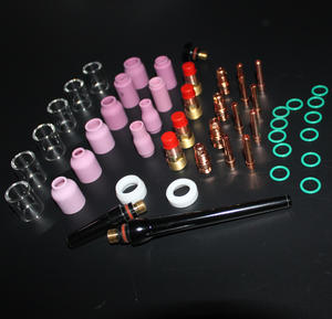 Kit da 49 Pezzi Lente <span class=keywords><strong>Gas</strong></span> Stubby per Torcia Saldatura <span class=keywords><strong>TIG</strong></span> SR17 18 26 per Tazza in Vetro Pyrex - Product Image 2