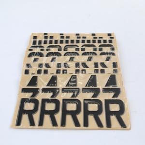 Letras acrílicas 4D para matrícula <span class=keywords><strong>de</strong></span> <span class=keywords><strong>coche</strong></span>, estilo Reino Unido, 52*11cm, <span class=keywords><strong>con</strong></span> película reflectante, venta al por mayor - Product Image 2