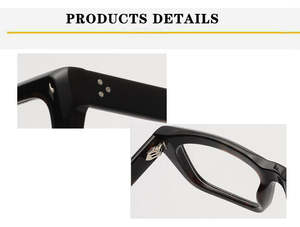 نظارات شمسية مربعة ظلال عتيقة بتصميم زجاج الشمس بشعار مخصص Oem نظارات شمسية مستقطبة من الأسيتات بجودة فاخرة - Product Image 6