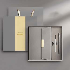 สมุดแพลนเนอร์ปกหนัง PU, สมุดบันทึกแบบมีห่วง ปี 2026 พร้อมกล่องของขวัญ ขนาด A5  รับสกรีนโลโก้ - Product Image 2