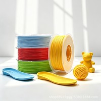 Filamen Fleksibel TPU Yiqiu3D 1.75mm Elastis Tinggi Lembut untuk Printer 3D Putih Merah Biru Transparan Gulungan Bulat 220C untuk Prusa 1kg