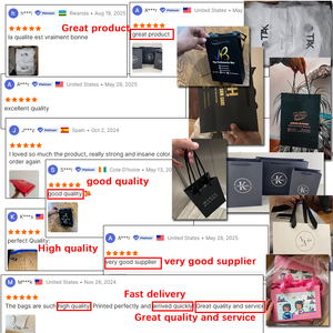 Grand sac shopping en papier noir mat laminé, sac fourre-tout personnalisé avec logo, sac cadeau écologique pour magasin de vêtements avec votre propre logo - Product Image 4