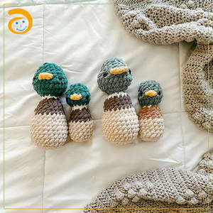 مجموعة حيوانات المزرعة الصغيرة القابلة للعب مع خشخيشة، نمط كروشيه بدون خياطة لصنع حيوانات المزرعة | ألعاب كروشيه للأطفال | هدية استقبال المولود - Product Image 5