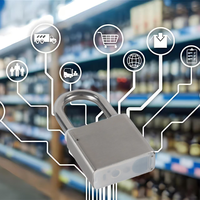 Pour les cadenas industriels Bluetooth avec gestion des clés principales pour les portes en laiton en verre aluminium bois acier stockage de données en nuage