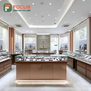 Vitrina Minimalista para Joyería en Centros Comerciales, con Marco de Madera, Mueble de Exhibición Comercial para Tiendas - Product Image 4