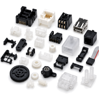Pièces moulées par injection plastique sur mesure OEM, boîtier de jonction électrique ABS/PC, pièces de moule pour boîtier d'instrument, 0,01-0,05 mm