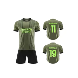 23-24 Verein Trikot Nr.9 Girukaka Nr.11 Ibrahim Fußballbekleidung Anzug Herren individuelle Wettkampfbekleidung Kinder