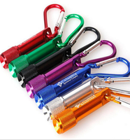 Nouveaux porte-clés en métal avec logo personnalisé, mini lampe torche, porte-clés torche, outil de sécurité d'urgence pour l'extérieur