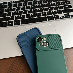 <span class=keywords><strong>Coque</strong></span> de téléphone en <span class=keywords><strong>silicone</strong></span> TPU couleur bonbon avec fenêtre coulissante pour appareil photo pour <span class=keywords><strong>iPhone</strong></span> 17 Pro Max 16 Plus 15 14 13 12 11 - Product Image 3