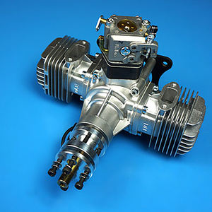 Motor de Gasolina Original DLE 40CC de Dos Cilindros DLE40 para Avión RC - Product Image 1