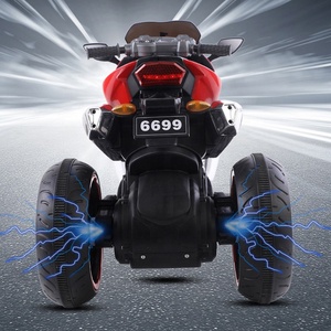 Samtoy Motocicleta de Juguete de Plástico Eléctrica de 12V, Auto de Juguete para Niños, Motocicleta para Montar para Niños - Product Image 3