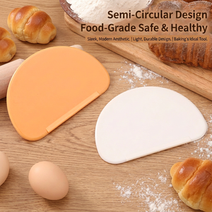 2-Color TPEE Dough Scraper <b>Set</b>, Flexible Pastry Bowl Scraper for <b>Baking</b> & Pastry Tools, Non-Stick Food-Grade Kitchen Gadget - Product Image 3
