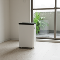 Déshumidificateur 12L/jour 39dB Silencieux Dégivrage Automatique - Certifié CE pour Maison/Souterrain