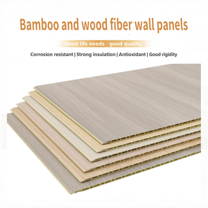 Panneau mural moderne de luxe en fibre de bambou texture pierre revêtement décoratif imperméable et ignifuge pour intérieurs de magasins de détail - Product Image 4