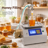 Machine de remplissage semi-automatique pour miel, chocolat, cacahuètes, savon, sauces et pâtes très visqueuses