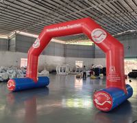 Arc flottant de sport de course personnalisé extérieur publicité étanche à l'air ligne d'arrivée de début pour la voûte gonflable d'événement de natation aquatique