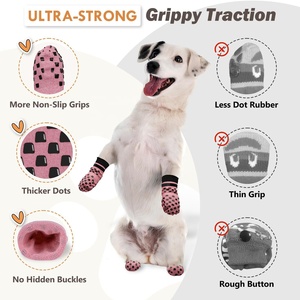<span class=keywords><strong>Chaussettes</strong></span> et Chaussures <span class=keywords><strong>Antidérapantes</strong></span> Respirantes en Coton de Luxe <span class=keywords><strong>pour</strong></span> Grands Chiens Fish Princess avec Imprimé Jean - Product Image 2