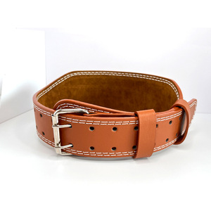 Cinturón de Levantamiento de Pesas Ajustable de Cuero Genuino PU Personalizado al por Mayor para Protección de Cintura en Gimnasio - Product Image 1