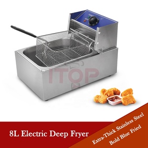 <span class=keywords><strong>Friteuse</strong></span> <span class=keywords><strong>électrique</strong></span> à réservoir unique de 8 L, machine à frire le poulet, réservoir d'huile <span class=keywords><strong>amovible</strong></span> <span class=keywords><strong>électrique</strong></span>, mini <span class=keywords><strong>friteuse</strong></span> - Product Image 4