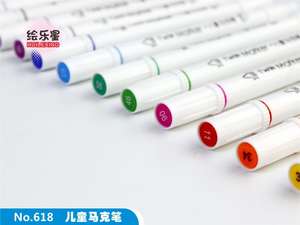 Marqueurs d'encre à <span class=keywords><strong>alcool</strong></span> double pointe HUILEXING 12 couleurs, best-seller, pointes fines et larges en fibre, fournitures scolaires et de bureau - Product Image 2