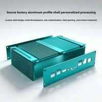 Mini PC Industrial Personalizado con Carcasa de Aleación de Aluminio, Carcasa de Perfil de Aluminio para Controlador Industrial, Máquina Todo en Uno