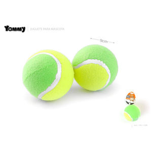 Giocattolo per Cani a Forma di Palla da Tennis Yommy 9cm, Accessorio Interattivo per Animali Domestici - Product Image 1