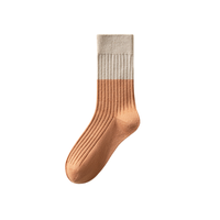 Chaussettes de randonnée décontractées en laine mérinos, tricotées, avec logo personnalisé, contrastées, antibactériennes, résistantes à l'usure, chaudes et colorées