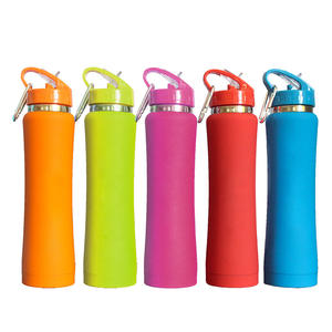 Custom Logo Flip-<b>top</b> Flask Double Wall Stainless Steel Flask 500ml Mountain Vacuum Flask With Straw - Product Image 1