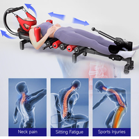 Banc de traction électrique pour les vertèbres lombaires 45 °   Appareil de physiothérapie pour la maison, conçu pour la colonne vertébrale humaine, soulageant la pression