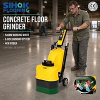 Machine à poncer les sols en béton SIHOK pour atelier, garage, sous-sol, 540 mm, 4 kW, port d'aspiration, préparation de surface, 220 V, 380 V, CE