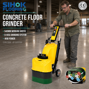 Machine <span class=keywords><strong>à</strong></span> poncer les sols en béton SIHOK pour atelier, <span class=keywords><strong>garage</strong></span>, sous-sol, 540 mm, 4 kW, port d'aspiration, préparation de surface, 220 V, 380 V, CE - Product Image 1