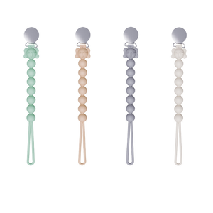 Correa de Silicona para Chupón con Cuentas, de una Pieza, 100% Silicona, para Niños y Niñas, Cuatro Colores, Novedad <span class=keywords><strong>2022</strong></span> - Product Image 1