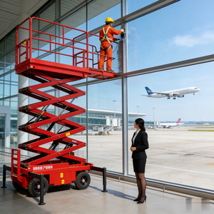 Electric Folding <b>Aluminum</b> Alloy Aerial Adjustable Portable <b>Work</b> <b>Platform</b> - Product Image 4