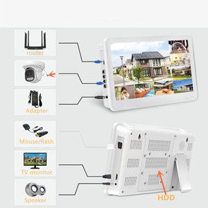 Kit complet de caméra IP CCTV Jianvision 8CH Turret Dome 4K 8MP POE avec <span class=keywords><strong>écran</strong></span> <span class=keywords><strong>d</strong></span>'affichage 12 pouces, NVR, disque dur, Cat6, vision nocturne - Product Image 5
