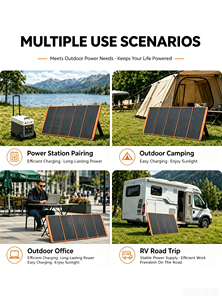 Générateur solaire à onde sinusoïdale pure 1000Wh pour camping et maison, station d'alimentation portable avec batterie lithium LiFePO4 2000Wh 5000Wh - Product Image 5