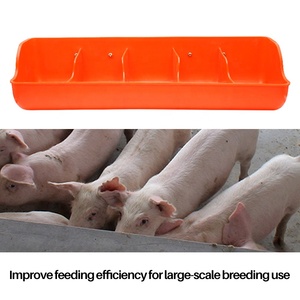 5 fori ampiamente utilizzato vivaio automatico maiale pecora vassoio di alimentazione colore arancione maiale scrofa capra mangiatoia per bovini attraverso - Product Image 6