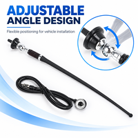 Antenne de voiture AM FM réglable pour montage sur toit, antenne radio universelle flexible avec câble coaxial pour berline, SUV, camion, fourgonnette