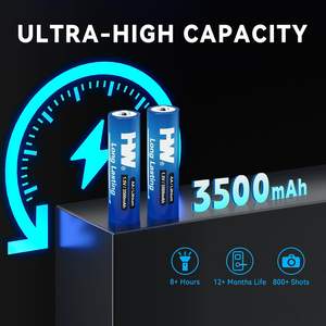 3500mAh 장수명 <span class=keywords><strong>AA</strong></span> 사이즈 1.5V 리튬 배터리 FR6 FR14505 Li-FeS2 배터리 L91 셀 24팩 고전력 소모 장치용 - Product Image 5