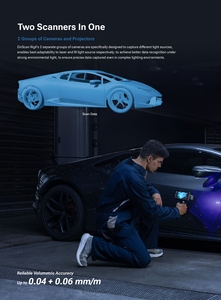 Shining einscan rigil <span class=keywords><strong>3D</strong></span> máy quét cầm tay có thể tháo rời Hệ thống quét tất cả trong một máy quét theo dõi động máy quét <span class=keywords><strong>3D</strong></span> - Product Image 4