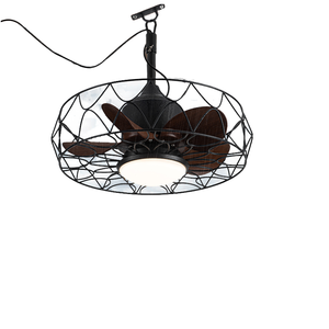 Hanging Cage Fandelier Industrial Vintage Gazebo Kitchen <strong>Loft</strong> Island Using Swag Light Fan - Product Image 2