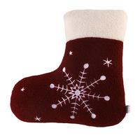 Coussin unisexe en coton PP rembourré, motif maison de neige de Noël, flocon de neige, guirlande et bonbons, pour une ambiance festive, décoration, ornement, cadeau