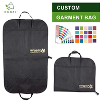 Sac de vêtement pliable en non-tissé imprimé sur mesure avec poignée de transport pour costumes, robes et manteaux – Emballage de détail en gros