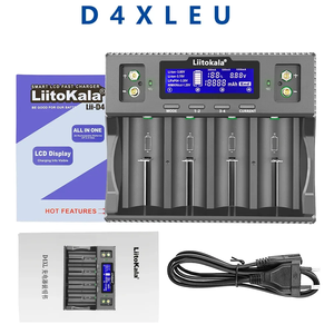 LiitoKala <span class=keywords><strong>chargeur</strong></span> LCD intelligent Lii-D4XL 12V/2A 4x26650 18650 21700 26700 1.2V AA AAA D Lifepo4/Lithium/NI-<span class=keywords><strong>MH</strong></span>/Cd <span class=keywords><strong>chargeur</strong></span> rapide - Product Image 5