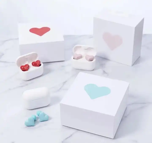 Waterproof Heart-Shaped <strong>Wireless</strong> Earbuds with Noise Cancelling &amp; Digital Display JL Chipset IPX-5 Travel-Friendly for Girls - Product Image 3